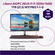 PC AIO Libera Zeus 11 i7-1255U 16GB 1TB (21.5) W11 PRO 1-1-0
