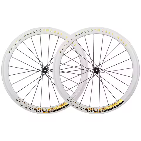 700C RUJIXU 6 pawls Paint white Latest high quality 50mm Hot sale V brake bike road wheel road disc 