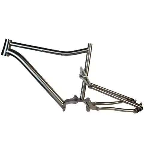 Titanium E-bike Frame Bafang M600 Titanium Suspension Bike Frame Bafang M600 Motor Titanium E-bike F