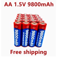 2021 New 2~20pcs/lot Brand AA rechargeable battery 9800mah 1.5V New Alkaline Rechargeable batery for