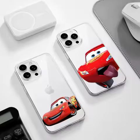 Cars L-Lightning M-McQueen Phone Case For Iphone 16 15 11 13 14 Pro Max 7 8 Plus X Xr Xs Max Se2020 