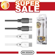WK DESIGN WDC-106 TYPE-C TO TYPE-C CABLE 3.0A & HIGH SPEED DATA TRANSFER DURABLE KABEL USB-C