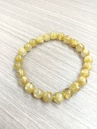 天然金髮晶手鏈 正能量金鈦晶 7.6mm 天然正宗水晶絕非膠珠
