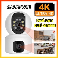 2K QHD Security Camera CCTV Dual Lens IP Camera 2.4Ghz 5Ghz Wifi Automatic Tracking Full Color Night