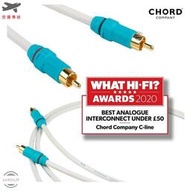 Chord Company 英國 C-line 入門頂級發燒RCA 類比 立體聲 聲音連接線 訊號線 梅花接頭 0.5米