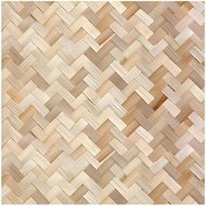 Rattan Wall Paper Peel and Stick Wallpapers 17.3”x78.8” Brown Herringbone Wallpaper Vintage Self Adh