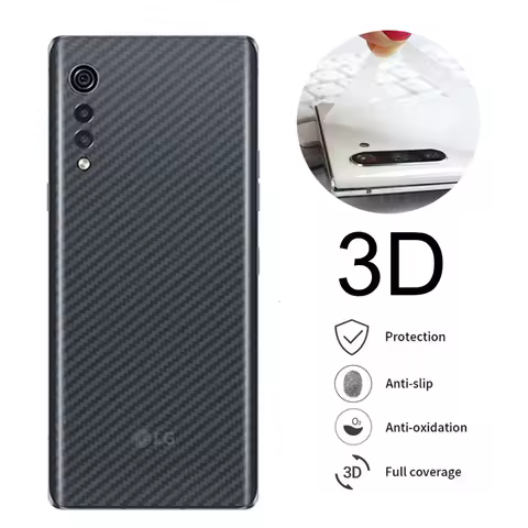5PCS Back Carbon Fiber Film For LG G8 G8X G7 G5 G6 ThinQ Full Cover Screen Protector LG V50 V40 V30 
