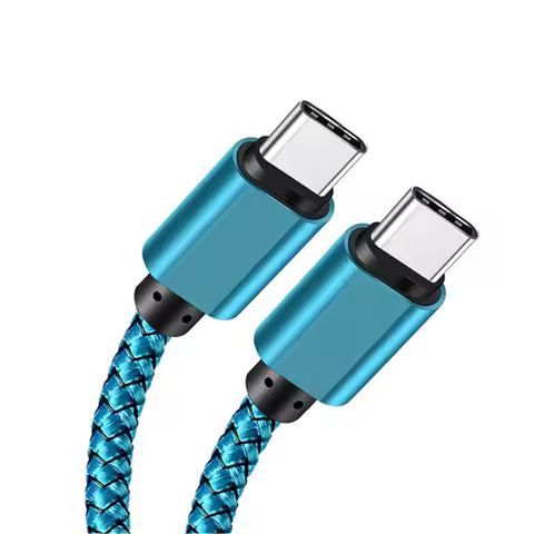 Type C to Type C Expansion Link Cable PD60W 5A Fast Charging Charger 1M Nylon Data Cable For Apple 1