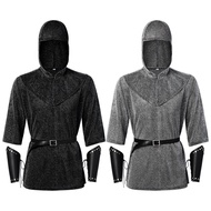 Temple Knight Imitation Chain Shirt Knight cos Costume Halloween Cosplay cosplay10.26H