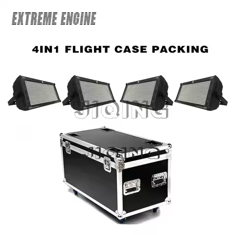4 light 1case 260W IP20 RGB 960 X 0.3W 5054 SMD DMX512 Led Strobe Light High Luminance For Disco DJB