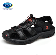 Scholl รองเท้าสกอลล์-มาริโอ้ Mario รองเท้ารัดส้น สำหรับผู้ชายและผู้หญิง รองเท้าสุขภาพ Comfort Sandal เบา ทนทาน