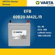 M42 | 60B20L/R | VARTA SILVER DYNAMIC EFB CAR BATTERY |  MYVI BEZZA ECO ATIVA NISSAN | [INSTALLATION