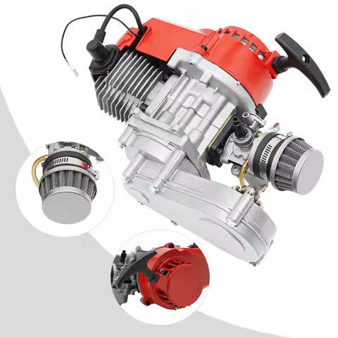 49CC 50CC 2-Stroke Pull Start Engine Motor for Mini Dirt Bike Pocket Bike ATV Scooters 2-Stroke 49CC