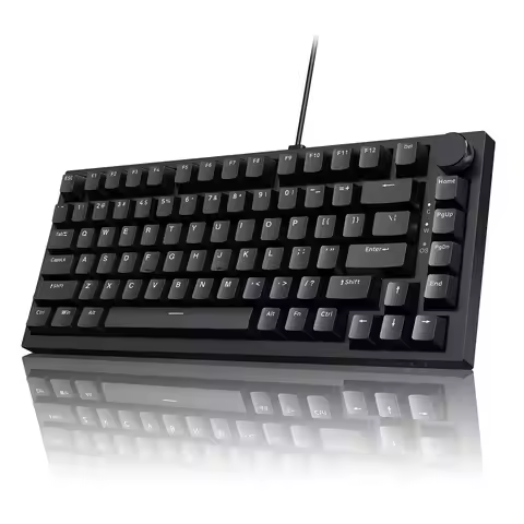 AK820 Red-Switch Mechanical Gaming Keyboard, 75% Layout, Hot-Swappable Switches, Featuring a USB-C P