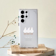 來點動物三隻鴨防摔透明SAMSUNG手機殼