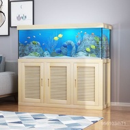 QM🌹Aquarium Base Cabinet Small and Medium Living Room Hallway Locker Shoe Cabinet Entrance Cabinet Storage Base Cabinet