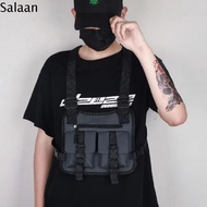 SALAAN Fashion Running Vest Backpacks Multi-pockets Chest Bag Casual Portable Waistcoat Bags for Hik