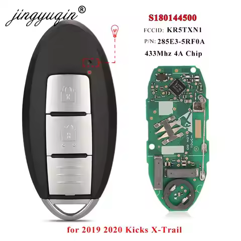jingyuqin S180144500 Keyless For Nissan Kicks X-Trail 2019 2020 Proximity Smart Car Key Fob 433MHz 4