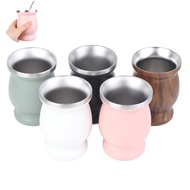 New 1pc Yerba Mate Cup 304 Stainless Steel 8oz Argentine Yerba Mate Gourmet With Bombillas