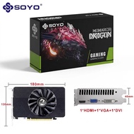 SOYO GeForce GTX 750Ti 4GB GDDR5 128-bit Low Profile Desktop Dedicated GPU, 60W Low Power Single Fan