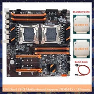 (RZDW) X99 Dual CPU Motherboard LGA2011 Motherboard Motherboard Support DDR4 ECC Memory Computer Mot