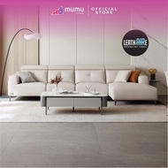 [MUMU Living] Maddox Leathaire 5 Seaters Sectional Sofa (3.73m) - Pet Friendly Right Sectional