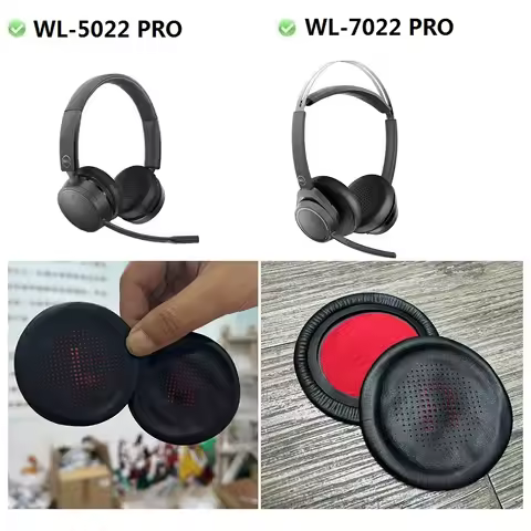 Ear Pads For Dell PRO WL-5022 WL-7022 Wireless Headphones replacement earmuff ear pillow ear covers 