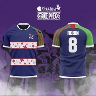 2026 One Piece Anime NICO ROBIN NO.8 3D Print Football Jersey for Men's Tshirt Summer Sports Shirt C