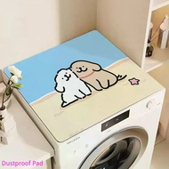 Cartoon Line Puppy Soft Diatom Mud Absorbent Cover Mat Washing Machine Sunscreen Dustproof Durable P