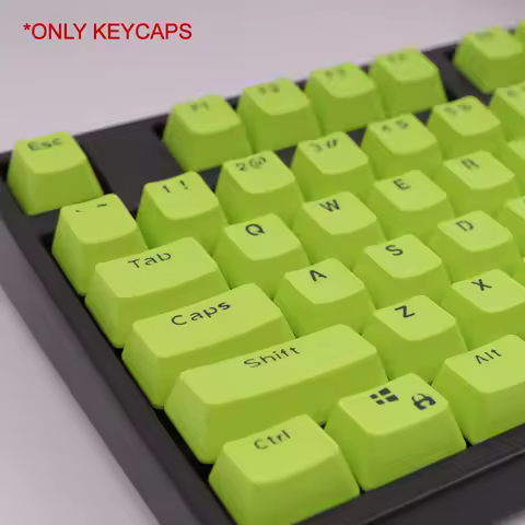 Mechanical Keyboard Keycaps Light Green OEM Profile Height 104 Keys for 61 87 104 Keyboard Anne Pro 