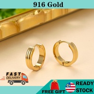 Subang Emas 916 gold earring Emas 916 anting 916  Earring 耳環 earrings for women  barang kemas 916 earrings