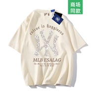 เสื้อยืดแขนสั้นผ้าฝ้ายแท้คู่รัก Outlet Official Discount Pure Cotton Short Sleeve T-Shirt ฤดูร้อน 20