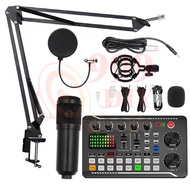 999DIY การ์ดเสียง รุ่นF998 สดการ์ด Sound Card F998 เข้ากันได้กับหลายแพลตฟอร์ม Live คาราโอเกะ มีลูทูธ