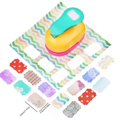 Student Stamp shape Hole Punch DIY Handmade Cutter Card Craft Printing Puncher Tag Square Puncher La
