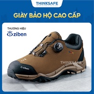 Korean safety shoes ziben 202, genuine leather, anti-pierce, anti-fingerprint, waterproof technology