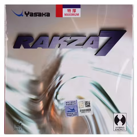 Yasaka RAKZA 7 SOFT and RAKZA 7 Pimples In Table Tennis Rubber RAKZA7 SOFT Pips-In Ping Pong Sponge 