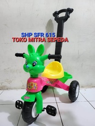 SFR-615 Mainan Sepeda Dorong Anak SHP Roda Tiga Model Kelinci