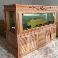 bufet aquarium kayu jati jepara ,meja aquarium ikan arwana minimalis