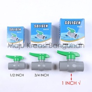 Ball Valve Stop Valve PVC 1 Inch Stop Water Tap 1 Inch 1 Inch 1" CN001 SOLIGEN Izumo 1In