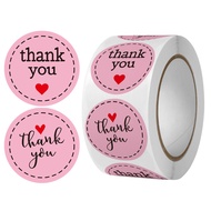 Sticker Thank You Roll Isi 500Pcs Self Adhesive Seal Label Roll  2Cm Stiker Ucapan Terimakasih Bulat