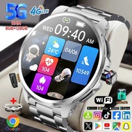4G Full Network 5G Smart Watch Men 1.95 inch AMOLED Screen 900W Camera 8GB+128GB RAM GPS WIFI Google