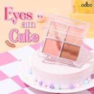 ODBO OD2015 EYES AM CUTE PALETTE 4 Color Eyeshadow Clear Pigment Beautiful Both Matte And Glitter.