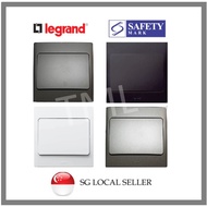 Legrand Mallia 1Gang 1Way/2Way Silver/Matt Black Single Wall Switch 1 Gang 1 Way 2 Way
