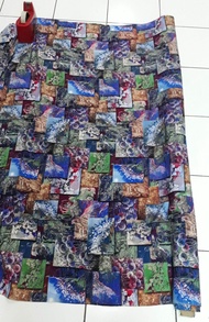 Kain Rayon viscose print (50cm) per setengah meter bahan gamis daster kemeja adem santai cotton katu