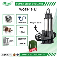 Clean Water Submersible Pump - WQ28-15-1.5-2HP (2-inch Output) - Submersible Water Pump - Subsibel B