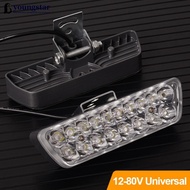 YOUNGSTAR 20W 18LED Motorcycle Ultra Bright Headlight Waterproof Spot Light For E-bike Scooter Modif
