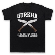 Army T-Shirt Gurkha Motto Elite Regiment Inspirational Slogan For Adults S-5XL