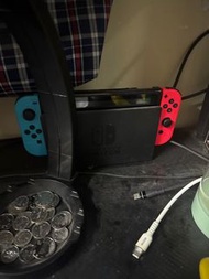Switch 大電版齊配件 game動森  運動 劍 巔峰 Monster hunter Rise 不散賣