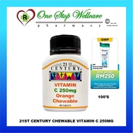 21ST CENTURY VITAMIN C 250MG BOLEH DIKUNYAH / 21ST CENTURY CHEWABLE VITAMIN C 250MG 100'S (EXP:05/20