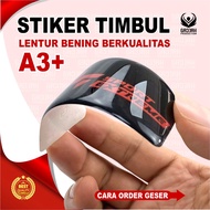 3D Embossed Sticker Media Print A3+